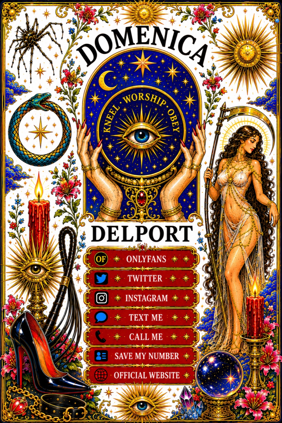 Domenica Delport, ornate tarot card concept